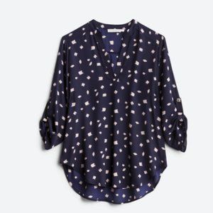 Warren Split Neck Blouse Size Small